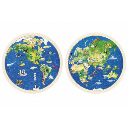 Puzzle en bois Globe Terrestre