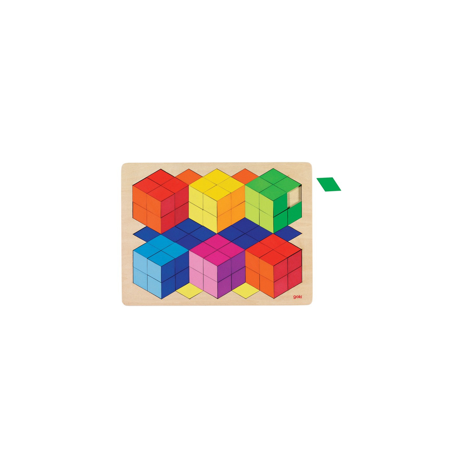 Puzzle 3D Optique en bois