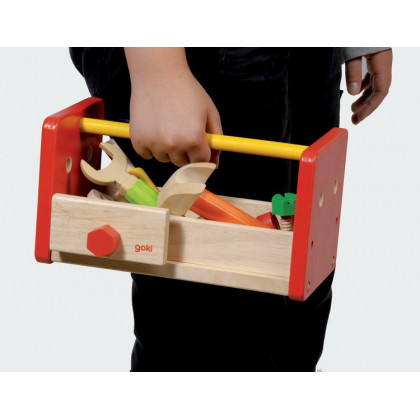 Etabli en bois GOKI - Boîte à outils en bois enfant