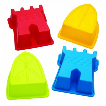 Lot de 4 moules silicone château