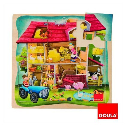 NAVESO Puzzle en Bois Enfant, 4 Pièces Puzzle Bois, Jeux Educatif 3 Ans en  Bois, Jouets Montessori Educatif Apprentissage pour Enfant 2 3 4 5 Ans pour  Garçon Fille Anniversaire Noël Cadeau