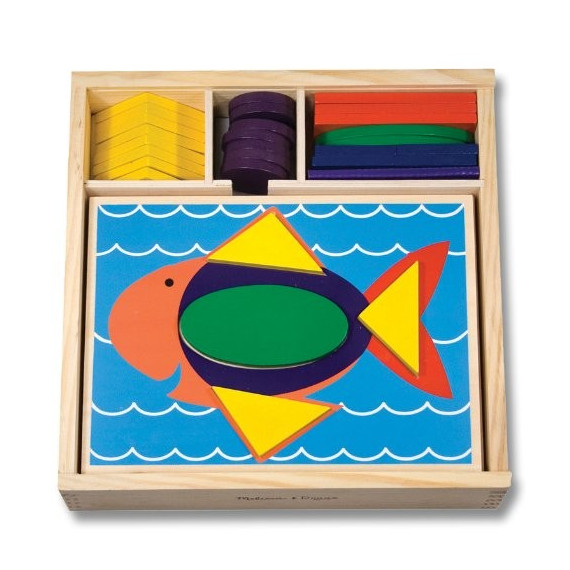Mosaïque-pavage en bois