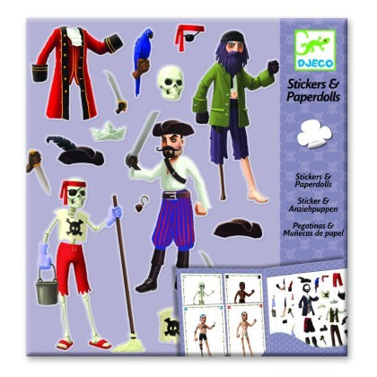 Paper Dolls et stickers Pirates