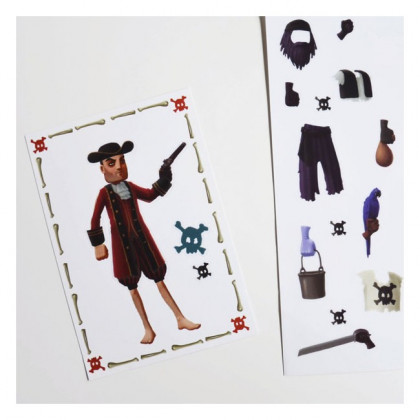 Paper Dolls et stickers Pirates