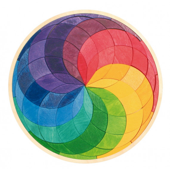 Puzzle rond Spirale de couleurs