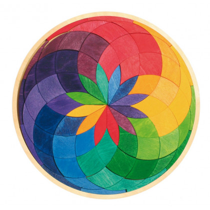 Puzzle rond Spirale de couleurs
