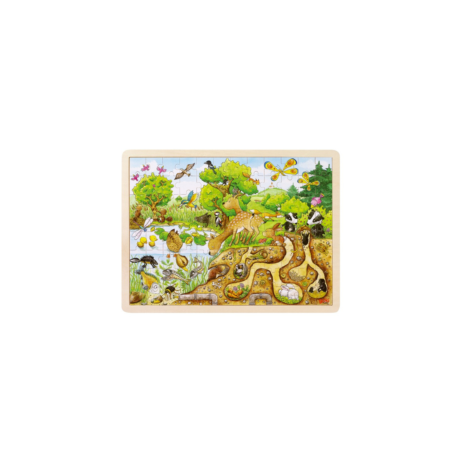 Puzzle en bois Découverte de la nature (96 pcs)