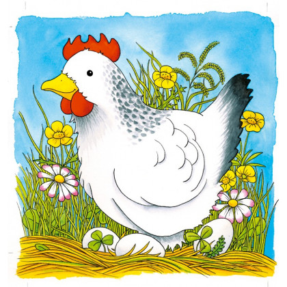 Puzzle Poule 4 couches (44 pièces)