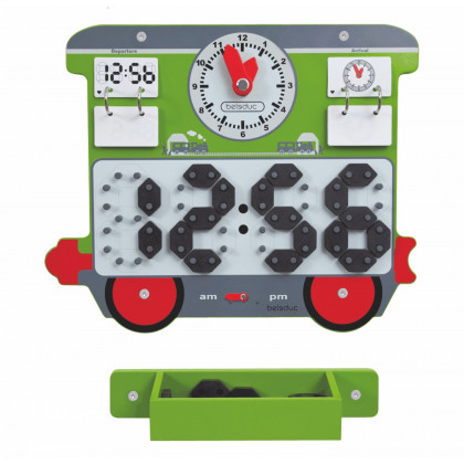 Jeu mural Train : horloge