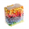 Perles multicolores en bois 12 mm X 480