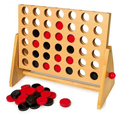 Grand jeu de puissance 4 en bois