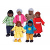 Famille de 6 poupées africaines