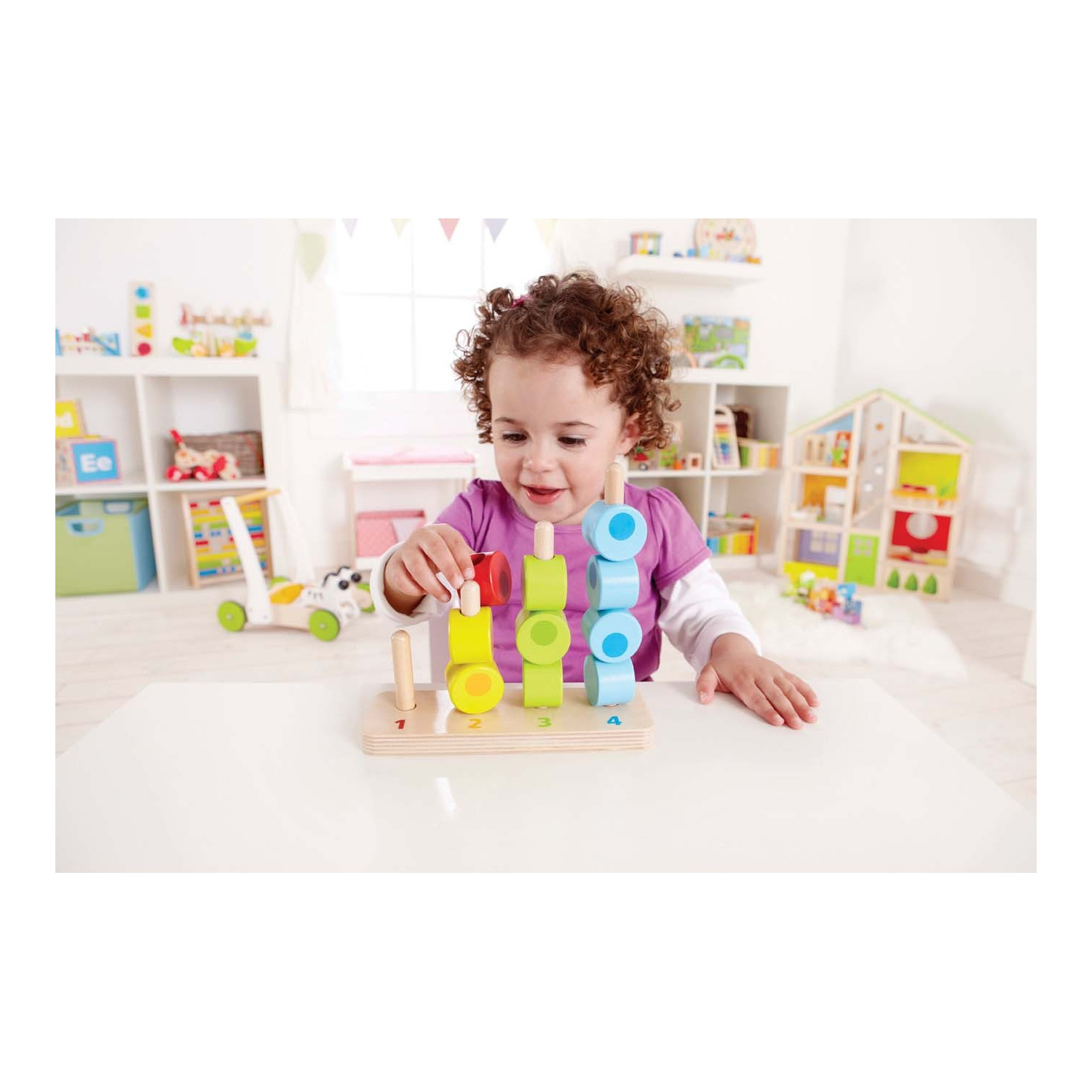 Boîte De Tri Formes En Bois Bleue Personnalisable – Prénom + Date, Label Label, Montessori Dès 12 Mois