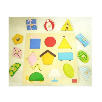 Puzzle encastrement de formes géométriques