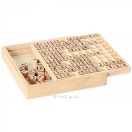 Jeu de lettres en bois