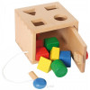 Boîte à formes en bois avec clé Boîte à formes en bois avec clé