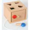 Boîte à formes en bois avec clé Boîte à formes en bois avec clé