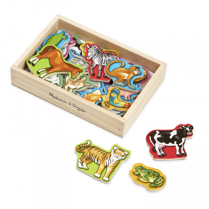 Magnets en bois Animaux 