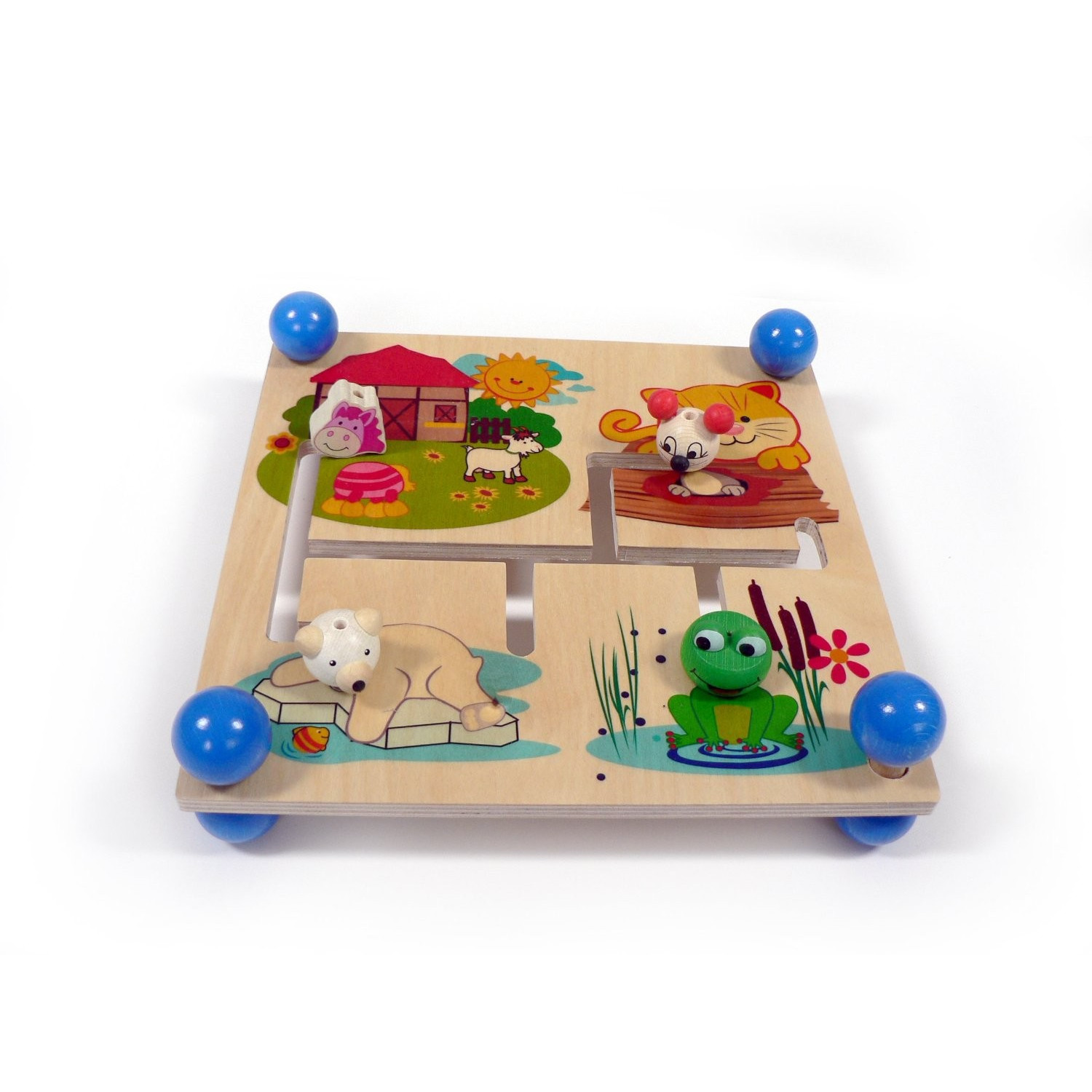 Planche Ours Pour En Bois montessori Jouets , Sensoriel Planche