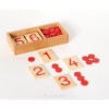 Jeu des nombres et des jetons Montessori Jeu des nombres et des jetons Montessori