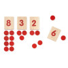 Jeu des nombres et des jetons Montessori Jeu des nombres et des jetons Montessori