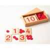 Jeu des nombres et des jetons Montessori Jeu des nombres et des jetons Montessori