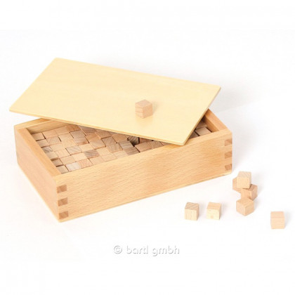 Boîte de cubes pour tours Montessori