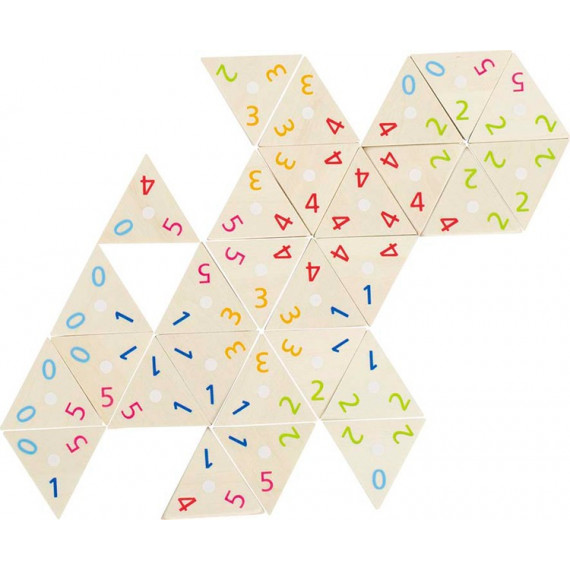 Dominos triangulaires avec chiffres