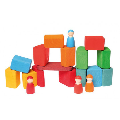 Jeu de construction bois écologique 15 blocs