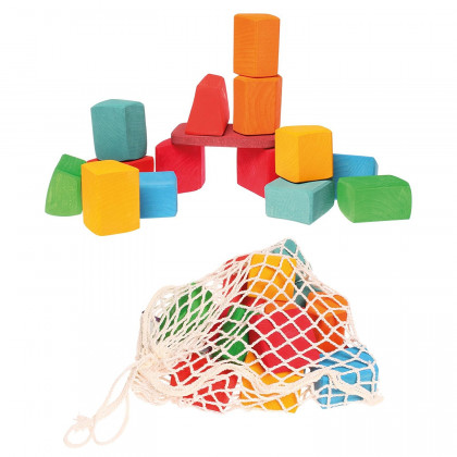 Jeu de construction bois écologique 15 blocs