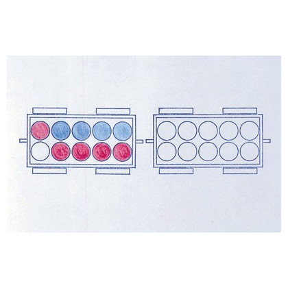 Tampons pour activités Train à compter