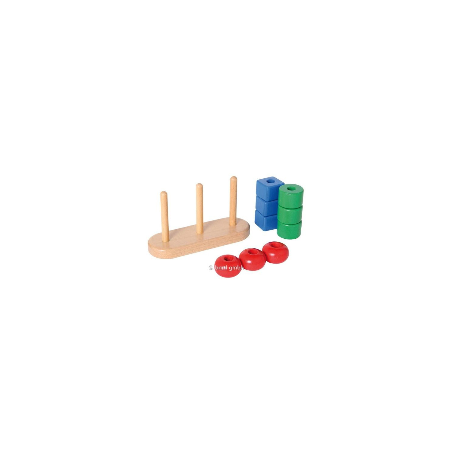 Jouet éducatif - Formes Géométriques En Bois - Boite De 24 - Multicolore - A Partir De 12 Mois - Jeux - Jouets