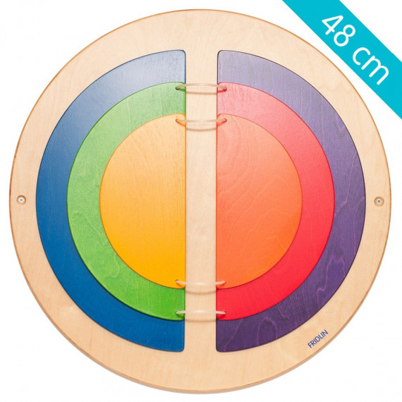 Jeu mural rond Livre coloré Jeu mural rond Livre coloré