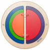 Jeu mural rond Livre coloré Jeu mural rond Livre coloré