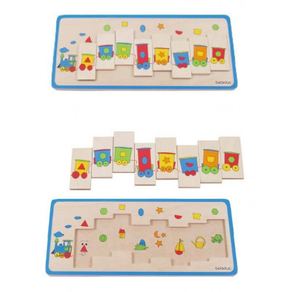 Puzzle Train Formes géométriques 10 pcs