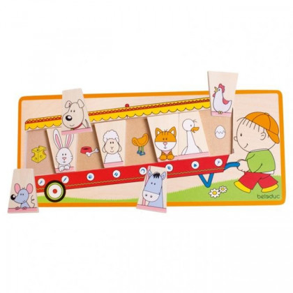 Puzzle Les traces des animaux 10 pcs