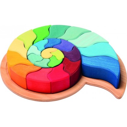 Grand puzzle Escargot en bois