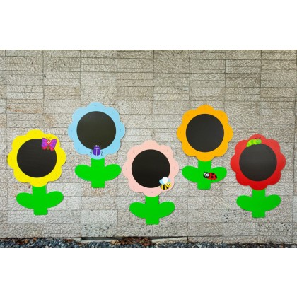 Tableaux noirs Fleurs (set...