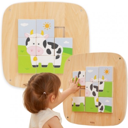 Jeu mural Puzzle Vache