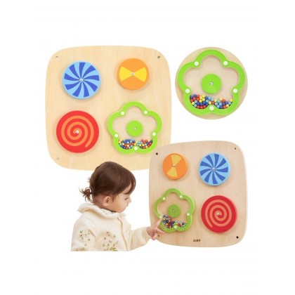 Jeu mural en bois Tourbillons