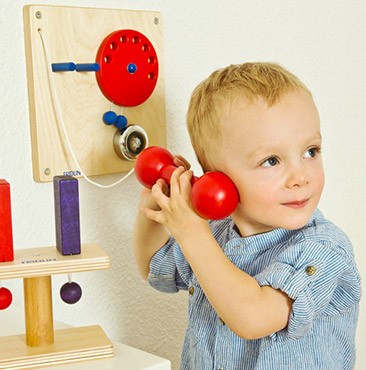 Jeu de solitaire en bois - L'ilot éducatif